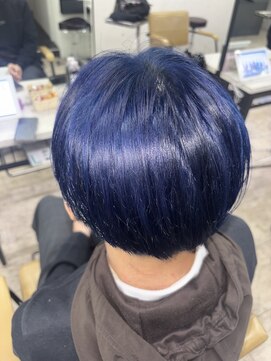 アジールヘア 所沢プロペ通り店(agir hair) ブルーカラー　高発色　所沢