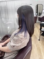 キセイ イオンモール新利府北館店(KISEI)&nbsp;【ブリーチデザイン】×インナーカラー×ブルーラベンダー