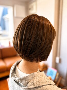 ノック(NOC.)の写真/【善行】絶壁解消の「丸みショート」＆「ショートボブ」が人気。小顔に見せる骨格補正カットが得意なサロン