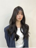 艶カラー暗髪♪小顔カット透明感レイヤーロング夏カラー