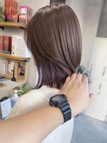 イルウィ(irwi) 【門前仲町】ミルクブラウンカラー ラベンダーインナーカラー