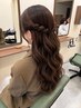柳井限定！【韓国風】抜け感ハーフアップ、ハーフツイン