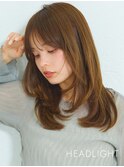大人似合わせ小顔ハッシュカットくびれミディアムレイヤー韓国