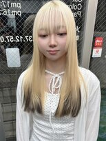 ヴェルデ(Verde)&nbsp;★ブリーチのみブロンドヘア×顔周りレイヤーカット