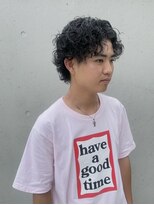 MEN'S soleil 大宮さいたま新都心【メンズソレイユ】MEN'Sパーマ/MEN'Sカット/メンズ&nbsp;ニュアンスウルフ スペインカール さいたま新都心