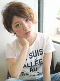 ノームコア&エフォートレス☆透明感UP抜け感ショート