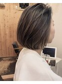 バレイヤージュ×ボブ