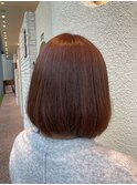 お客様スタイルピンクブラウンボブ  ヘルシースタイル/30代