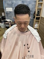 銀座マツナガ 神田店 濡れパン黒髪短髪スキンフェードカット