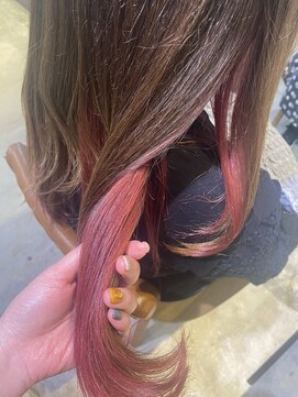 アディクト(ADDICT) 【ADDICT_中井】インナーカラーピンク