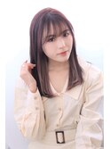 20代 30代 40代 うる艶髪 韓国風 カシスブラウン インナーカラー