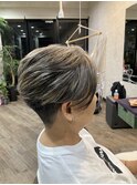 大人女性似合わせカット+白髪ぼかしハイライト+トリートメント