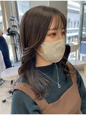 青色 イヤリングカラー