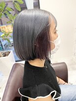 キャパ セントラル 天神 大名店(CAPA central)&nbsp;ブルーバイオレット×ディープパープルボブ