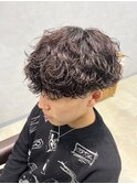 波巻きスパイラルツイストスパイラルパーママッシュメンズヘア