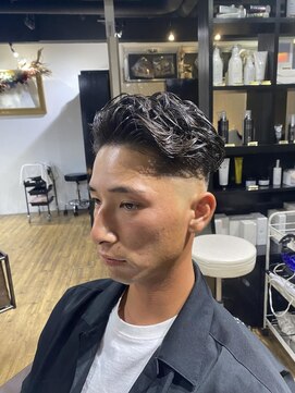 アルカナ 明治神宮前原宿(ARCANA) 束感ショート 波巻き ハイライト マッシュパーマ