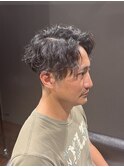 ビジネスツーブロックショート 無造作カールナチュラルパーマ