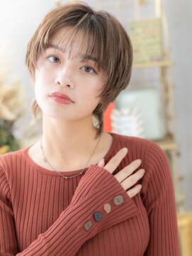 カバーヘア イヴ 戸頭店(COVER HAIR EVE) 韓国風ハイライト小顔マッシュウルフショートc4戸頭20代30代40代