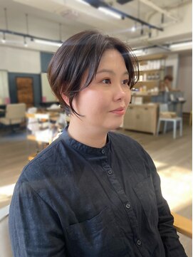 ルアン 上通り(ruen) 前髪長めくびれショート 熊本ショート 熊本美容室 ruen 右田莉奈