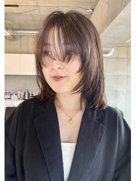 ハイジア(hygea) [hygea]グレージュカラー　2Wayバング　レイヤーボブ[薬院/警固]