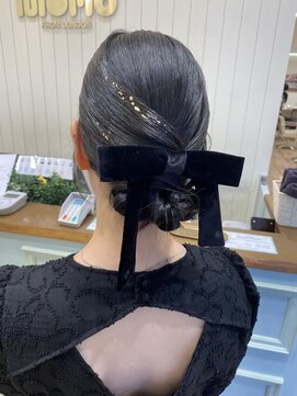 モリオフロムロンドン 大宮店(morio from London) 【大宮】シニヨン金箔アレンジ