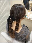 ツイン編み下ろし