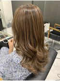 脱白髪染め×レイヤーロング
