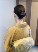 短くてもできる！タイトアップヘア♪和装結婚式お呼ばれヘア