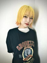 スリット(slit)&nbsp;デザインカラー×ボブ #なんばブリーチ