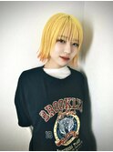デザインカラー×ボブ #なんばブリーチ
