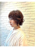 ウルフボブ　パーマ
