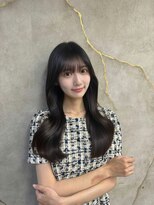 ロンドガーネット 池袋(Lond garnet)&nbsp;ワイドバングイメチェン美髪外ハネボブ+レイヤーカット韓国/池袋