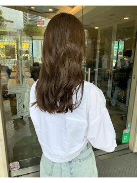 ヘアーエスクールフェイス(hair S. COEUR face) ベージュカラー/ブリーチなしカラー/枚方美容室/大阪美容室