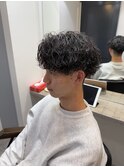 波巻きパーマ