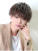 ニュアンスパーマ/韓国マッシュ/ダークアッシュ/ベリーショート