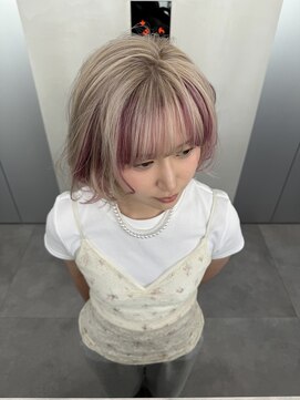 ナンバーナイン 札幌大通(NUMBER NINE) ホワイトベージュ×ピンク