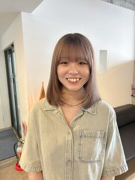 シー.(SHE.) 【SHE.】超高濃度水素ケアカラー/レイヤーカット/ミルキー