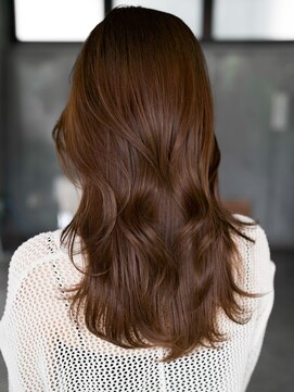 エインアンリー 明治神宮前(AIN.ANLY.) ◎デジタルパーマミディアムヘアコテ巻き風パーマ縮毛矯正韓国風