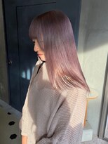 ヲタク(wotaku.)&nbsp;ピンクラベンダーミルクティーダブルカラー透明感カラーブリーチ