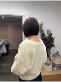 ボルドーカラー/ミニボブ