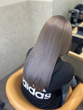 silver beige [ダブルカラー／ブリーチ／髪質改善]