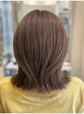 大人ショート　白髪ぼかし　 白髪染め　ハイライト30代40 代