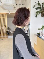 モンテヘアー(monte hair)&nbsp;ボブ×ピンク×カール