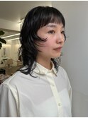 レイヤーパーマウルフヘアマレットヘアボブレイヤー
