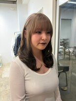 フィット ヒュー 千葉(fit hue)&nbsp;ミルクティーブロンド/ダークブルー/デジタルパーマ/千葉駅