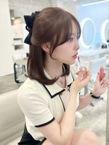 アイシー 表参道(ICY) 盛れる顔周りカット♪ブリーチなしダブルカラー/マロンベージュ