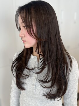 リアン 本厚木(LIAN) レイヤーカットハッシュカットミディアムレイヤー顔周りカット