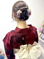 ヘアセットアップス(UP's)&nbsp;可愛い過ぎます♪『浴衣着付け+大人系カチモリヘアセット』