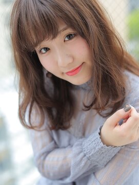 アグ ヘアー レント 巣鴨店(Agu hair rent) くせ毛風ウェーブでゆる可愛ミディ