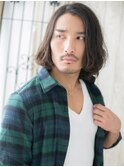 ≪mod's men≫ワイルドワンレン☆ランダムパーマミディJ